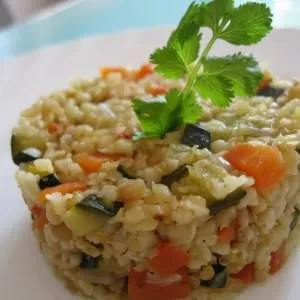 simple à préparer  Boulgour aux petits légumes  recette