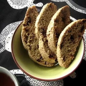rapide à cuisiner Biscottis complets aux pépites de chocolat préparer la recette