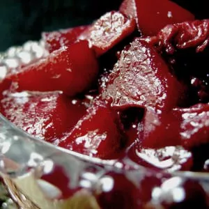 simple à préparer Compote de pommes, rhubarbe et griottes préparation