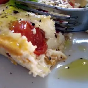 simple à cuisiner Clafoutis aux tomates et fromage de chèvre cuisine végétarienne