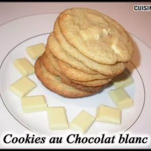 facile Cookies au Chocolat blanc cuisine végétarienne