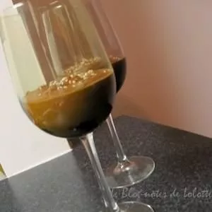 rapide à cuisiner Crème au chocolat sur compote de cerises préparation