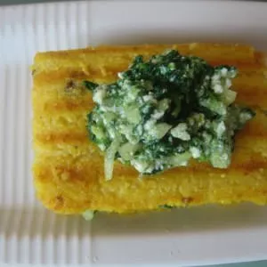 rapide Croque-monsieur de polenta préparation