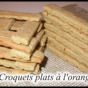 simple à préparer Croquets plats à l'orange cuisiner la recette