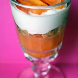 rapide à cuisiner Divine verrine aux nectarines préparation