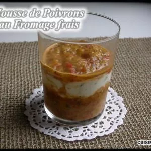 rapide à cuisiner Mousse de Fromage frais aux Poivrons recette