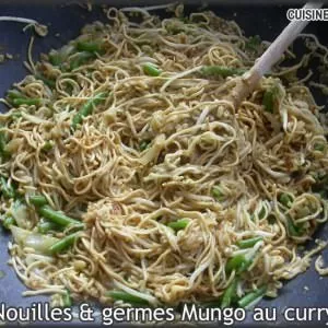 simple à préparer Nouilles et germes mungo au curry recette de