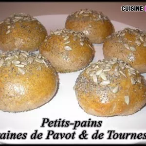 rapide à cuisiner Petits-Pains aux graines de Pavot & de Tournesol préparer la recette