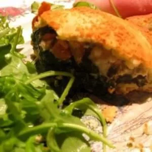 rapide à cuisiner Pizza soufflée aux épinards cuisine végétarienne