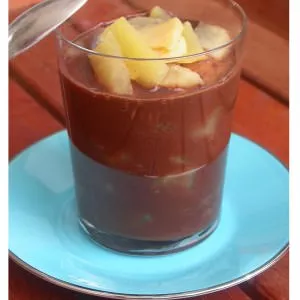 rapide Pommes vanillées en gelée de chocolat recette de