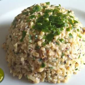 facile à cuisiner Risotto de boulgour-courgettes au sésame préparation