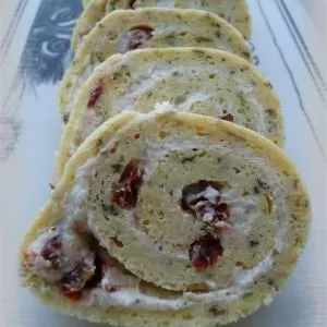 simple à préparer Roulé au Parmesan & aux tomates séchées recette végétarienne
