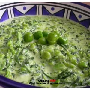 rapide Sauce aux petits pois & roquette préparer la recette