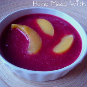 facile à cuisiner Soupe d'airelles aux pêches recette végétarienne