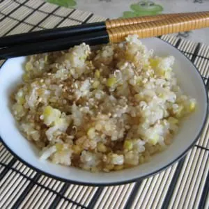 rapide à cuisiner Trio quinoa, lentilles corail et riz thai préparer la recette