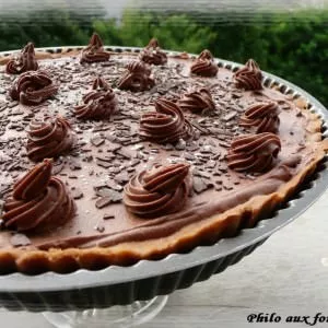 rapide à cuisiner Tarte au chocolat au lait et caramel au beurre salé recette de