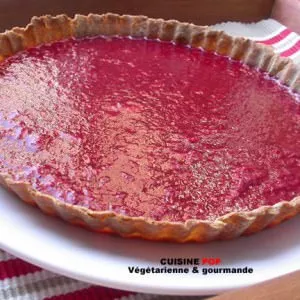 facile à cuisiner Tarte à la framboise préparation