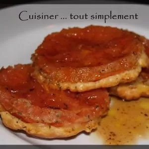 rapide Tartelettes Tatin aux Tomates & son Caramel Salé recette végétarienne