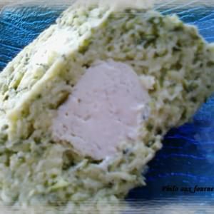 simple à préparer Terrine de courgettes au coeur de chèvre cuisine végétarienne