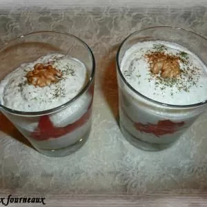facile à cuisiner Verrine de mousse de concombre au chèvre, aux noix et ses... cuisiner la recette