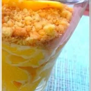 facile à cuisiner Verrines de mangue façon crumble cuisiner la recette