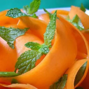 simple à préparer Volutes de carottes à la menthe et curry cuisiner la recette