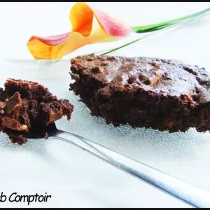 facile Brownie chocolat-amandes et fleur d'oranger recette de