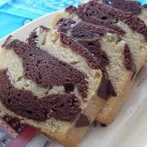 simple à cuisiner Cake marbré, chocolat vanille (Vegan) cuisiner la recette