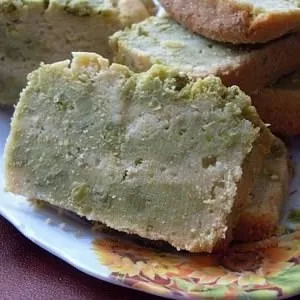 facile à cuisiner Cake marbré, pois chiches et petits pois au fromage... préparation