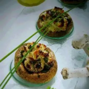 simple à cuisiner Champignons farcis au Fromage ... recette