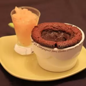 simple à préparer Coeur coulant au chocolat sans gluten et sans lait recette végétarienne