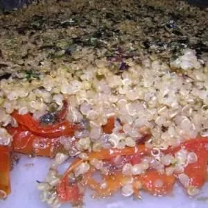 facile à cuisiner Crumble quinoa tomates cuisine végétarienne