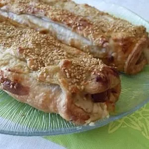 facile Feuilletés végétaliens aux saucisses  préparation