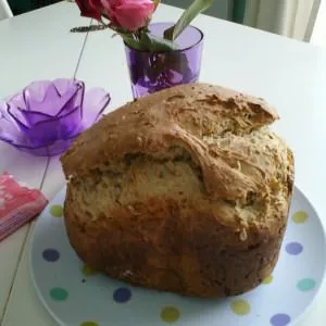 facile Pain complet au lait de coco et aux flocons d'avoine recette de
