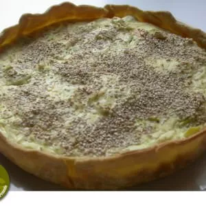 simple à cuisiner Quiche aux Poireaux et Sésame recette végétarienne