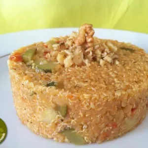 simple à préparer Quinoa aux courgettes et tomates façon Risotto recette