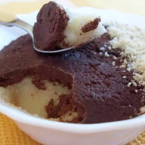 simple à cuisiner Semoule fleur d'oranger, ganache chocolat noisette  recette