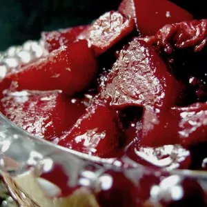 simple à préparer Compote de pommes, rhubarbe et griottes préparation