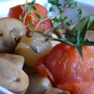 simple à cuisiner Champignons à la grecque recette végétarienne