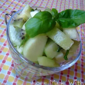 simple à préparer Salade de fruit absolutely green recette de