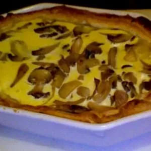 simple à cuisiner Tarte aux champignons et à l'échalote cuisine végétarienne