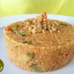 simple à préparer Quinoa aux courgettes et tomates façon Risotto recette