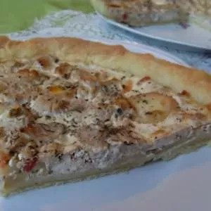 facile Tarte végétalienne au chou-fleur et tofu préparation