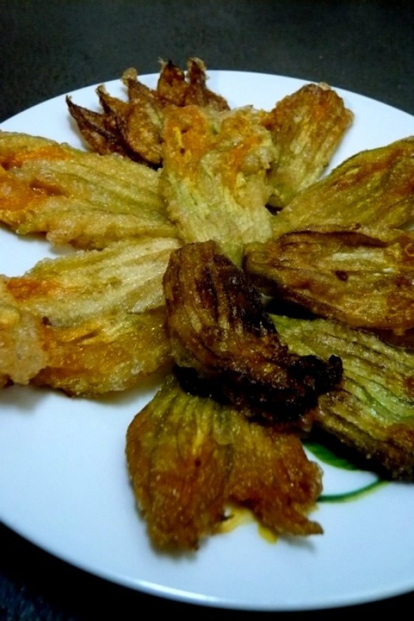 Beignets de fleurs de courgettes