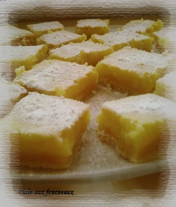 Carrés au citron