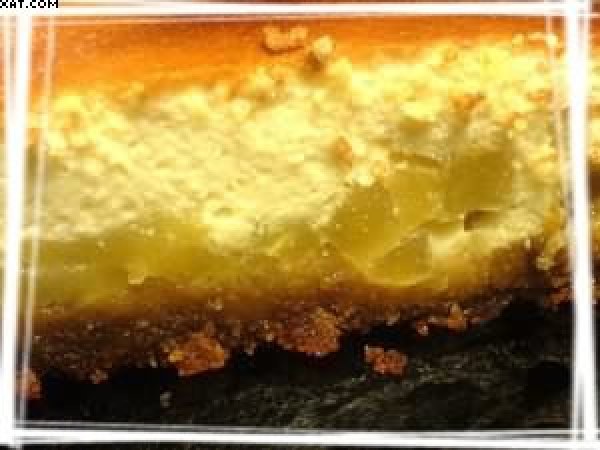 Cheesecake au miel, pain d'épices et pommes caramélisées