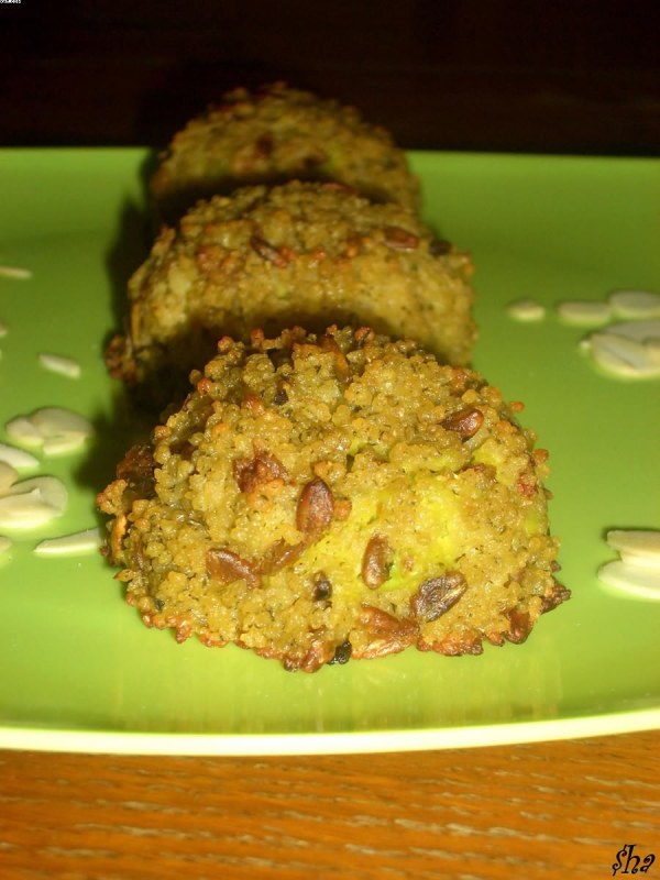 Congolais céréaliers au coeur fondant d'avocat aux amandes