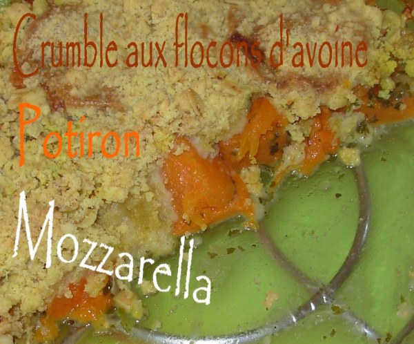 Crumble de flocons d'avoine au potiron