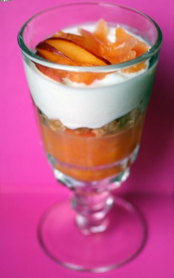 Divine verrine aux nectarines