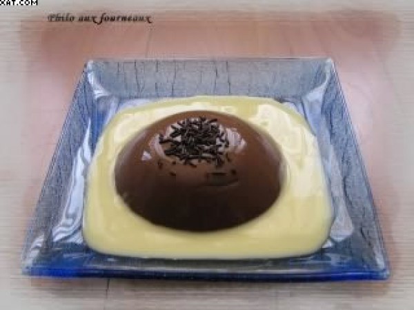 Flan au chocolat, gingembre & lait de soja